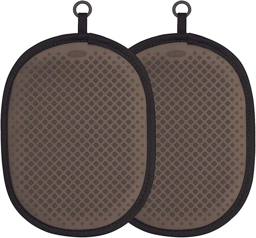 OXO Good Grips Silicone Pot Holder, Black (2 Pack)