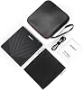 ORIGBELIE External CD DVD Drive Thin CD Recorder USB 3.0 with 4 USB Ports and 2 TF/SD Card Slots Optical Disc Drive for Laptop Mac PC Windows 11/1/8/7 Linux Operating System