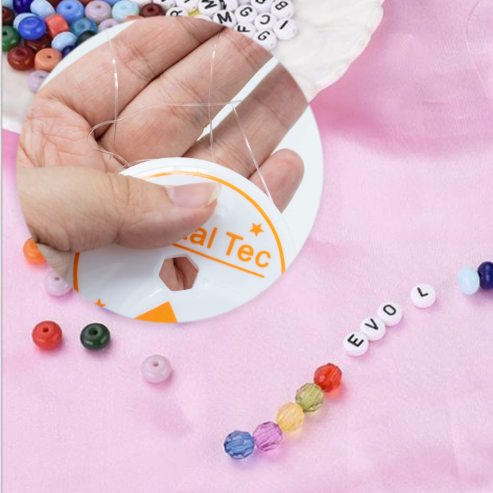 Filo Elastico Trasparente Per Perline 0.6 Mm X 15 M - Per Bracciali E Collane Fai Da Te