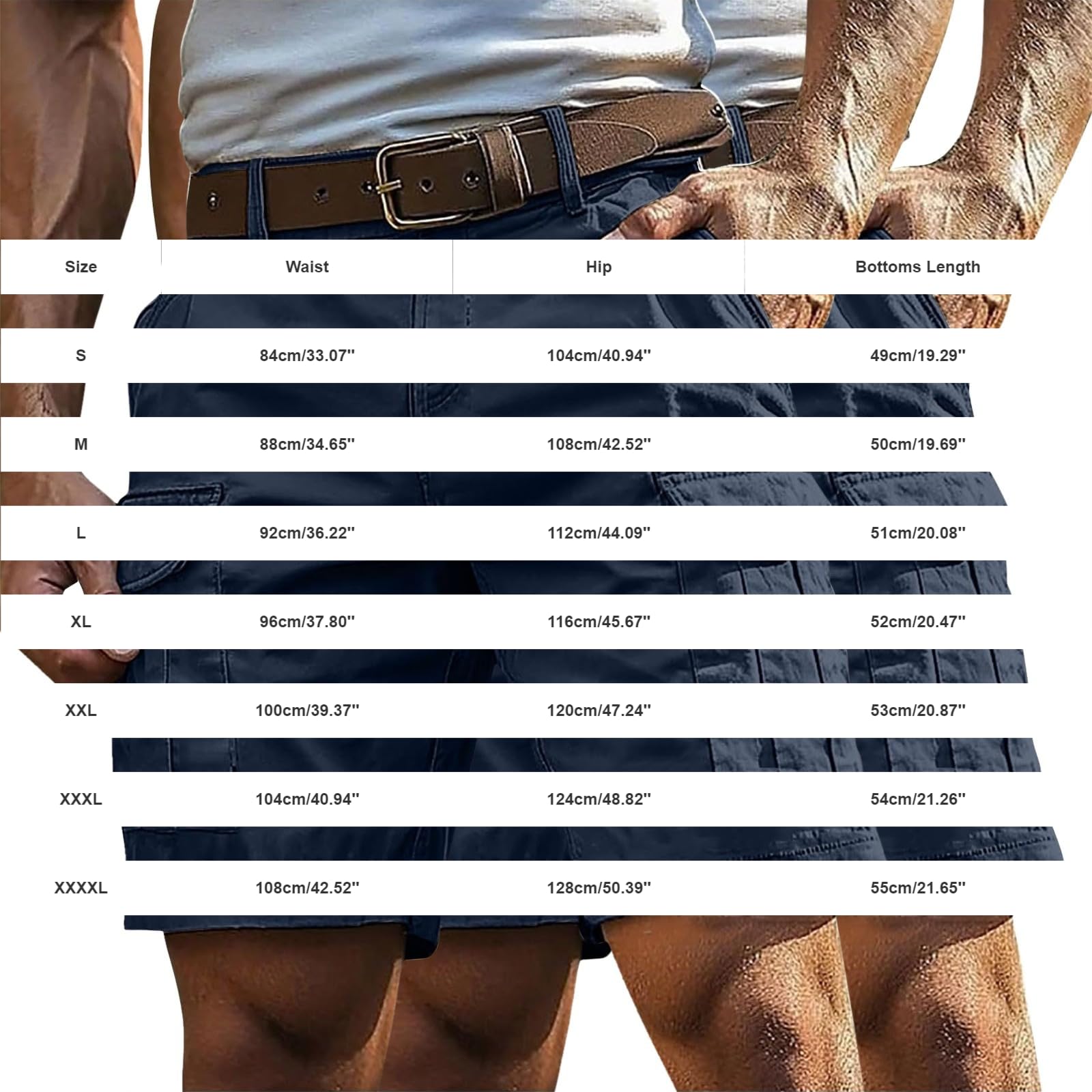 Generisch Pantaloni sportivi da uomo con pantaloncini, pantaloncini sportivi con cintura, pantaloni a cinque quarti da tennis, L