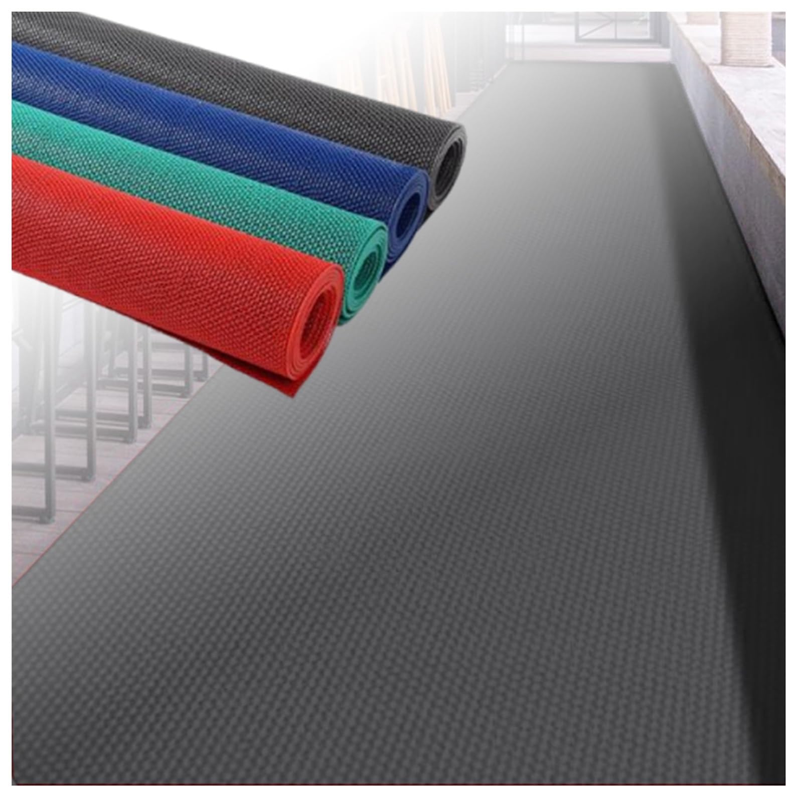 Tapis de sol antidérapant en caoutchouc de 5 mm pour zones humides et extérieurs