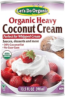 Lets Do Organic Heavy Coconut Cream - Vegan Whipped Cream, Coconut Cream...