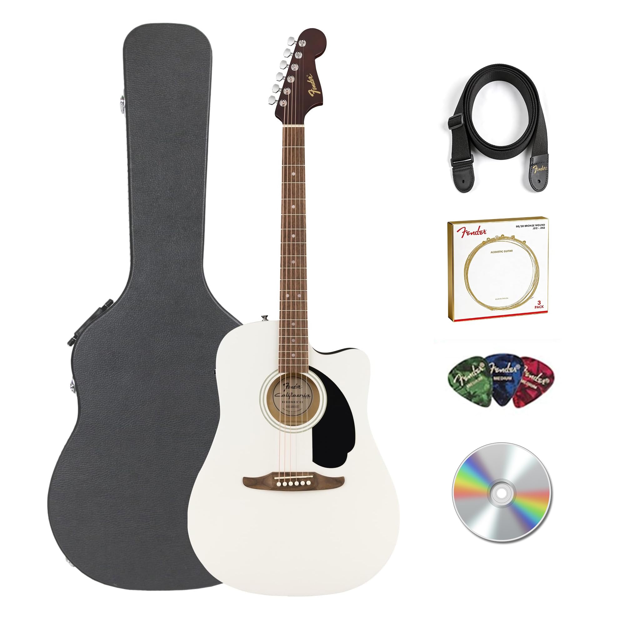 Amazon.com: Fender California Redondo CE Acoustic-Electric Guitar