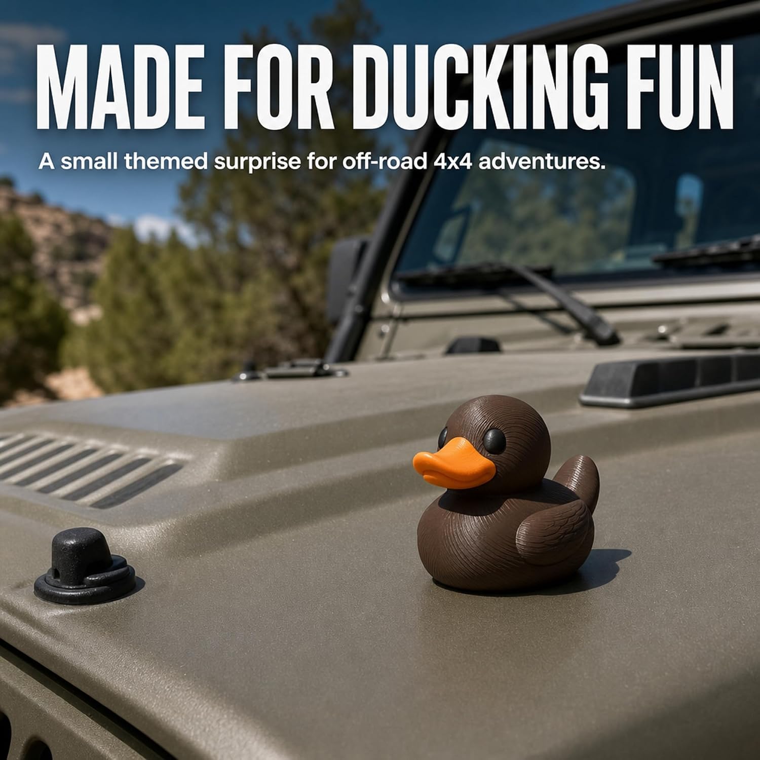 3D Printed Platypus Duck Collectible Compatible with Jeep Ducking – Quirky Animal Dashboard Decor | Cruise Duck Hiding Gift | Desk Shelf Figure for Novelty Displays image 3