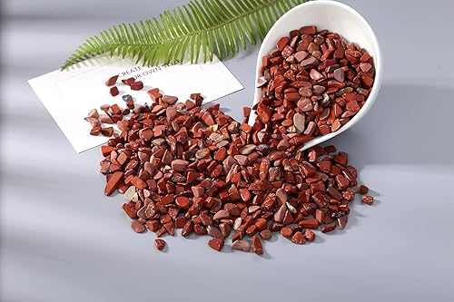 Miniatura 3 de DUQGUHO Chip de cristales de jaspe rojo a granel, rocas decorativas para acuario, grava, rocas a granel, grava para plantas, suministros de