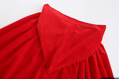 Miniatura 3 de KNELOR Kids Hooded Velvet Cloak Robe Halloween Cosutme Cape Fancy Cosplay Costumes 3 to 16 Years