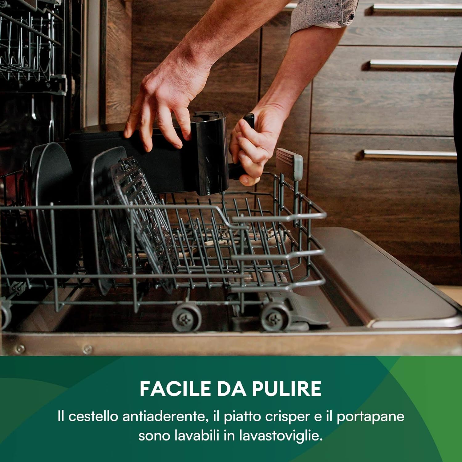CHEFREE AFW01 Friggitrice ad Aria Compatta con Finestra ViewCook, 1500W, 5L, 6 Programmi, Friggitrice ad Aria Senza Olio, 90% meno olio e 80% Risparmio Energetico, Con Porta Tostapane Incluso CHEFREE AFW01 Friggitrice ad Aria Compatta con Finestra ViewCook, 1500W, 5L, 6 Programmi, Friggitrice ad Aria Senza Olio, 90% meno olio e 80% Risparmio Energetico, Con Porta Tostapane Incluso