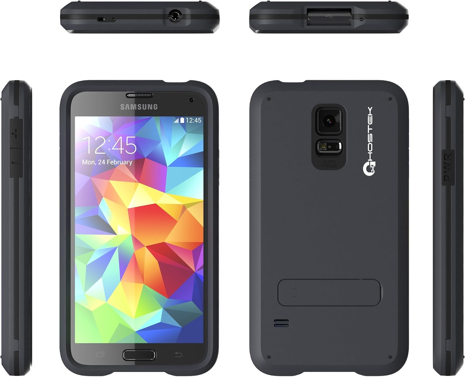 Galaxy S5 Case, Ghostek Bullet Samsung Galaxy S5 Case W/ Galaxy S5 Screen Protector - Slim Armor 4 Layer Protective Case for Samsung Galaxy S5 IV SM-G900 (Dark Navy)