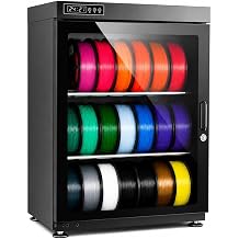 3D Printer Filament Dryer Box,Anti-Moisture Storage Box Holding 10-18 Filament Spools,w/Auto Humidity Control RH15%-RH60%, Metal Sealed Drying Structure,for PLA PETG ABS TPU 115L