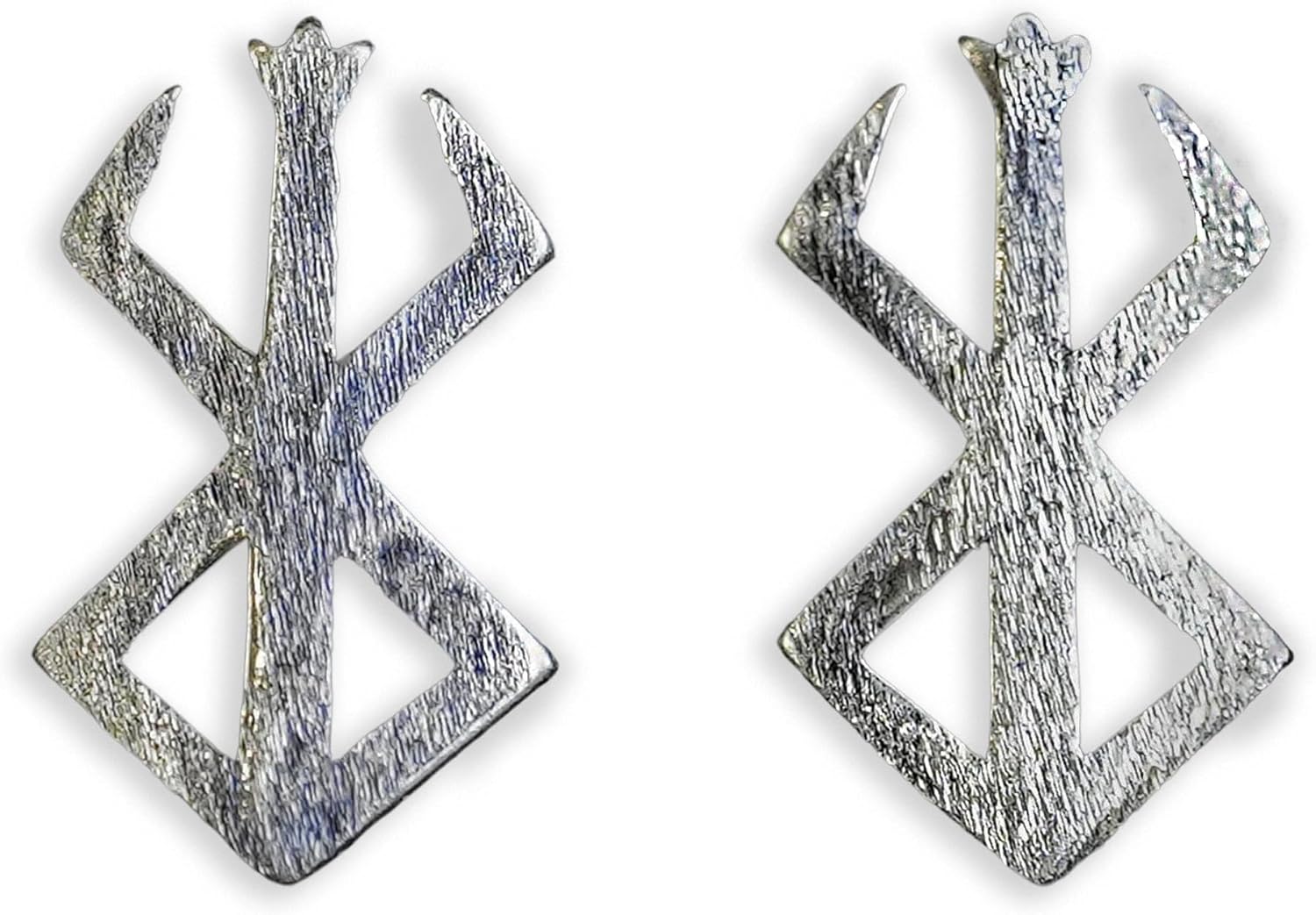 Brand of Sacrifice Rune Anime Stud Earrings Jewelry Fantasy Cosplay Gift for Men Women 925 Sterling Silver