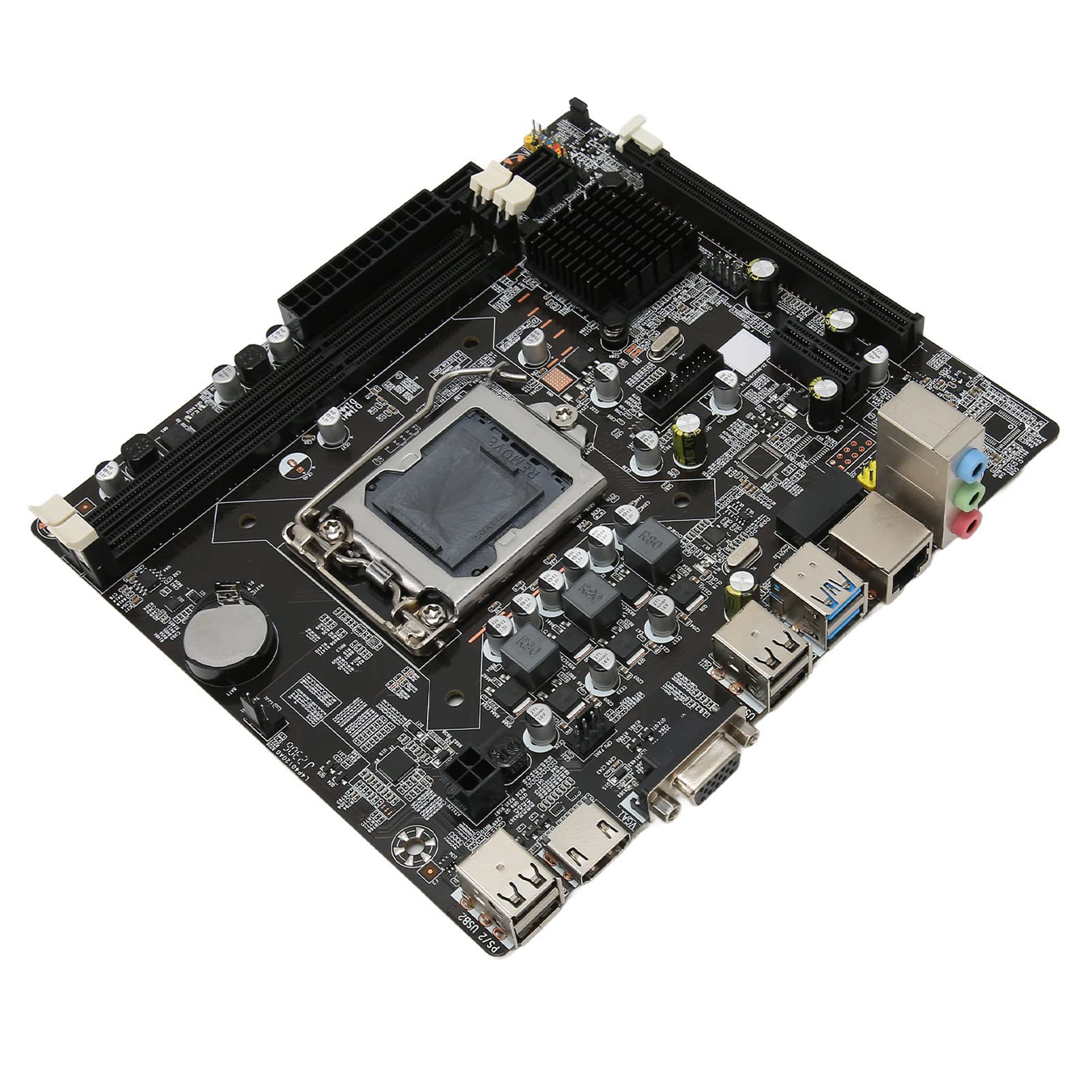 Scheda Madre H61 M-ATX - Supporta Processori LGA 1155, con DDR3 a Doppio Canale, PCIe X16, 4 XSATA 2.0, USB 3.0, USB 2.0, HDMI, VGA, per PC Desktop