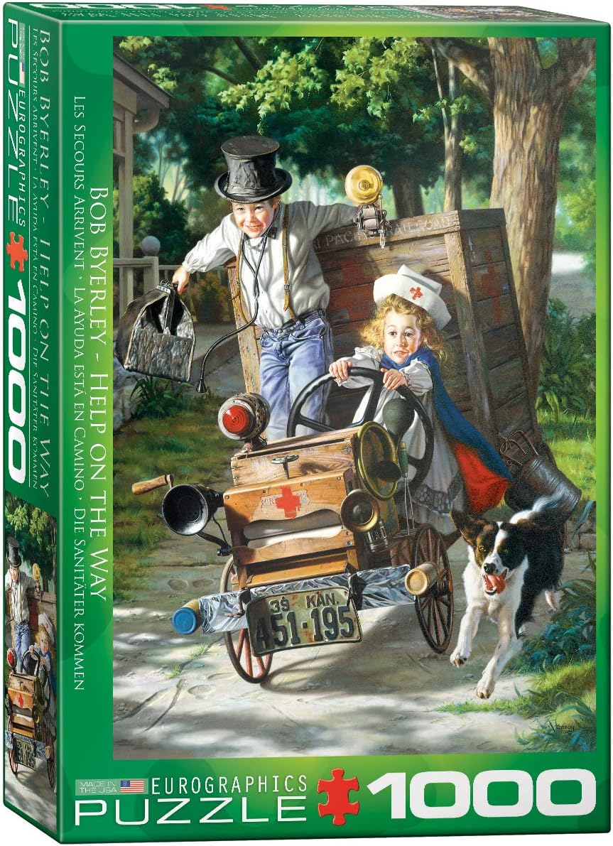 EuroGraphics Help on The Way by Bob Byerley Jigsaw Puzzle (1000-Piece), Multi (6000-0439)
