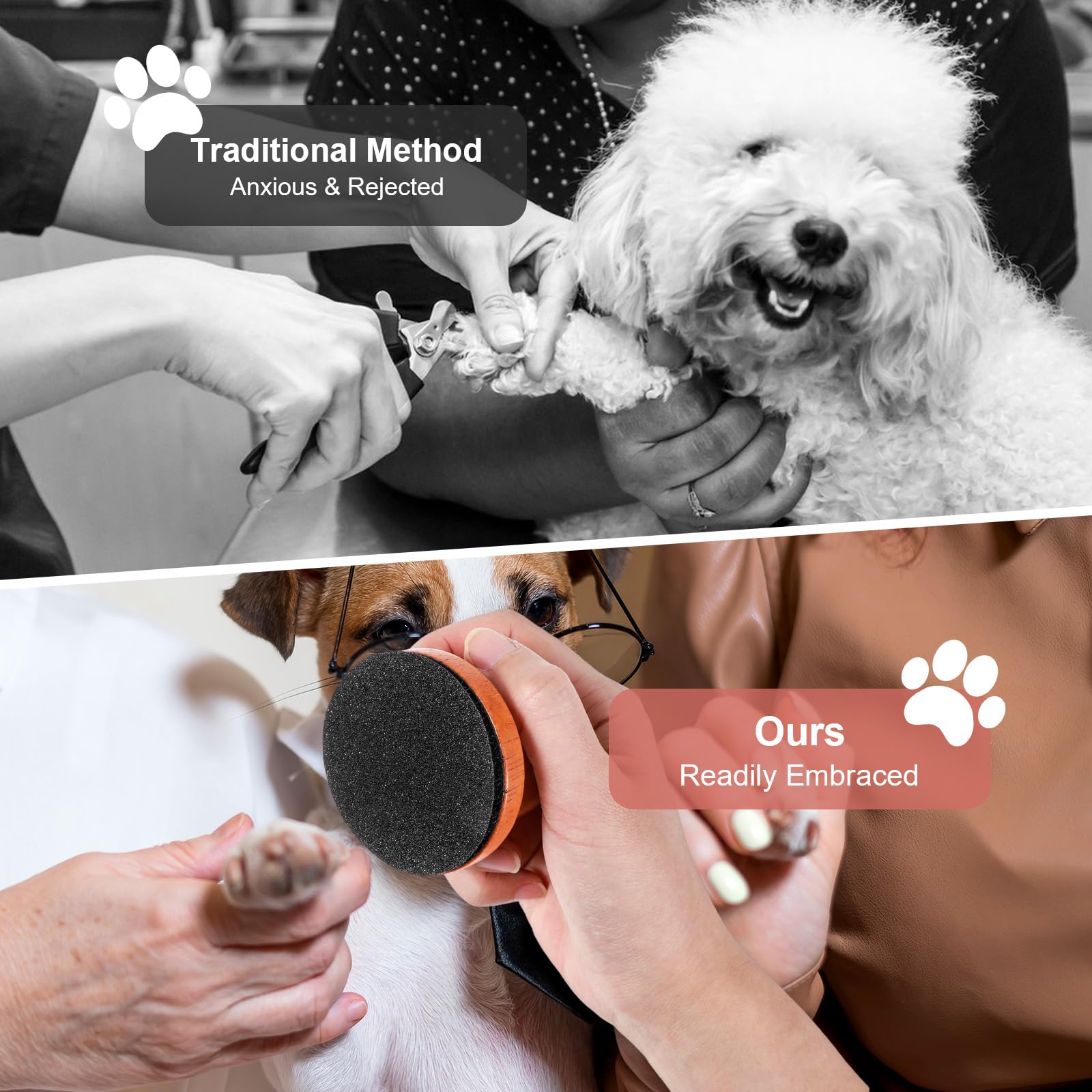 Dog Nail File with 6Pcs Replaceable Filing Disc, Dog Scratch Board for Safe and Easy Nail Care, Dogs Nails Scratch Board Ensures Smooth and Healthy Nails for Dogs and Cats - image 5