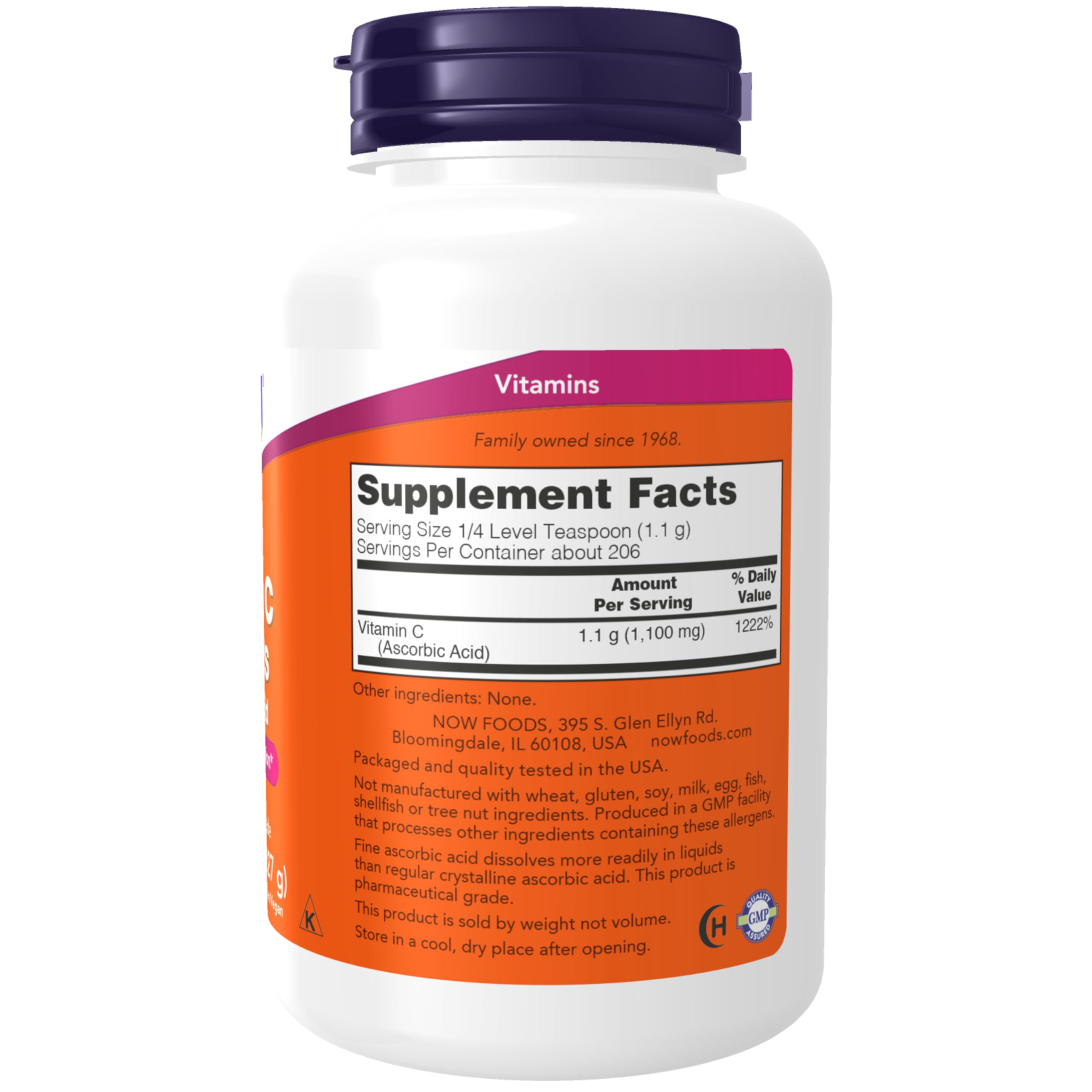 NOW Supplements, Vitamin C Crystals (Ascorbic Acid), 8 oz — Amazon image 2
