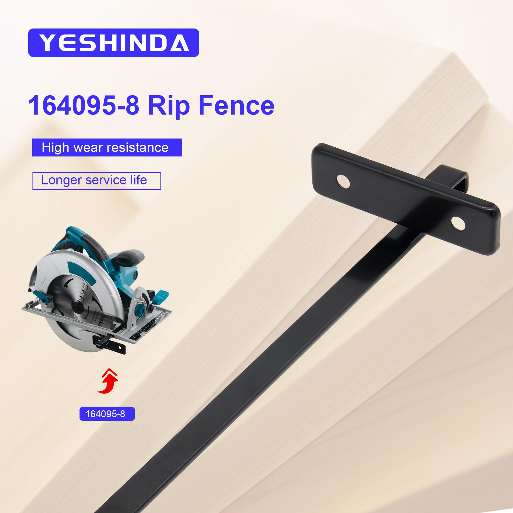 Makita 164095-8 9-1/2 Inch All Metal Rip Fence Edge Guide For 5007NB 5008nb 5005ba 2 Pack