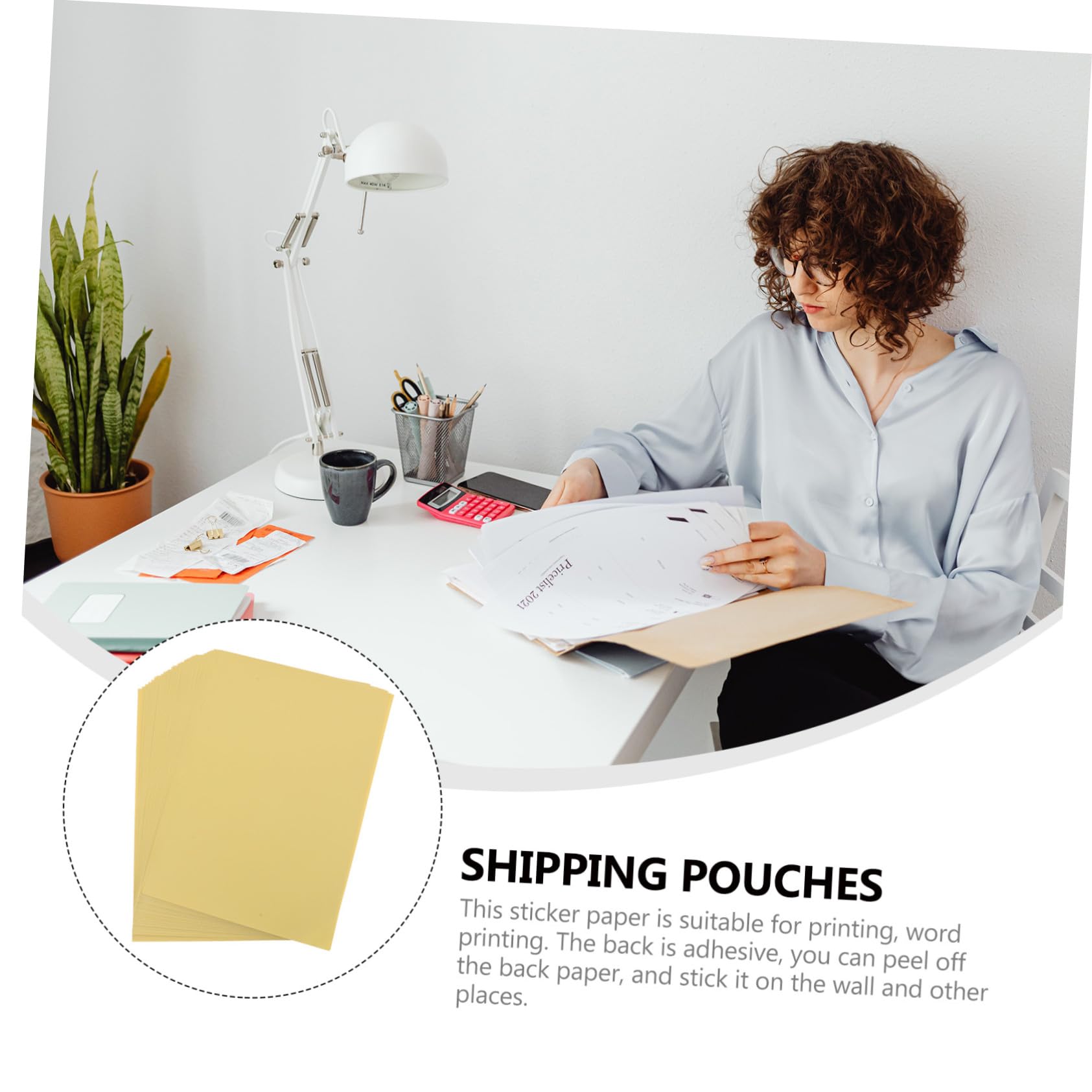 Angoily 100blätter Kopierpapier Blanko-aufkleberpapier Blanko-fotopapier Blanko-aufkleberdruckpapier Klebepapier Magnetpapier Für Drucker Selbstklebende Etiketten Leeres Bedruckbares Aufkl
