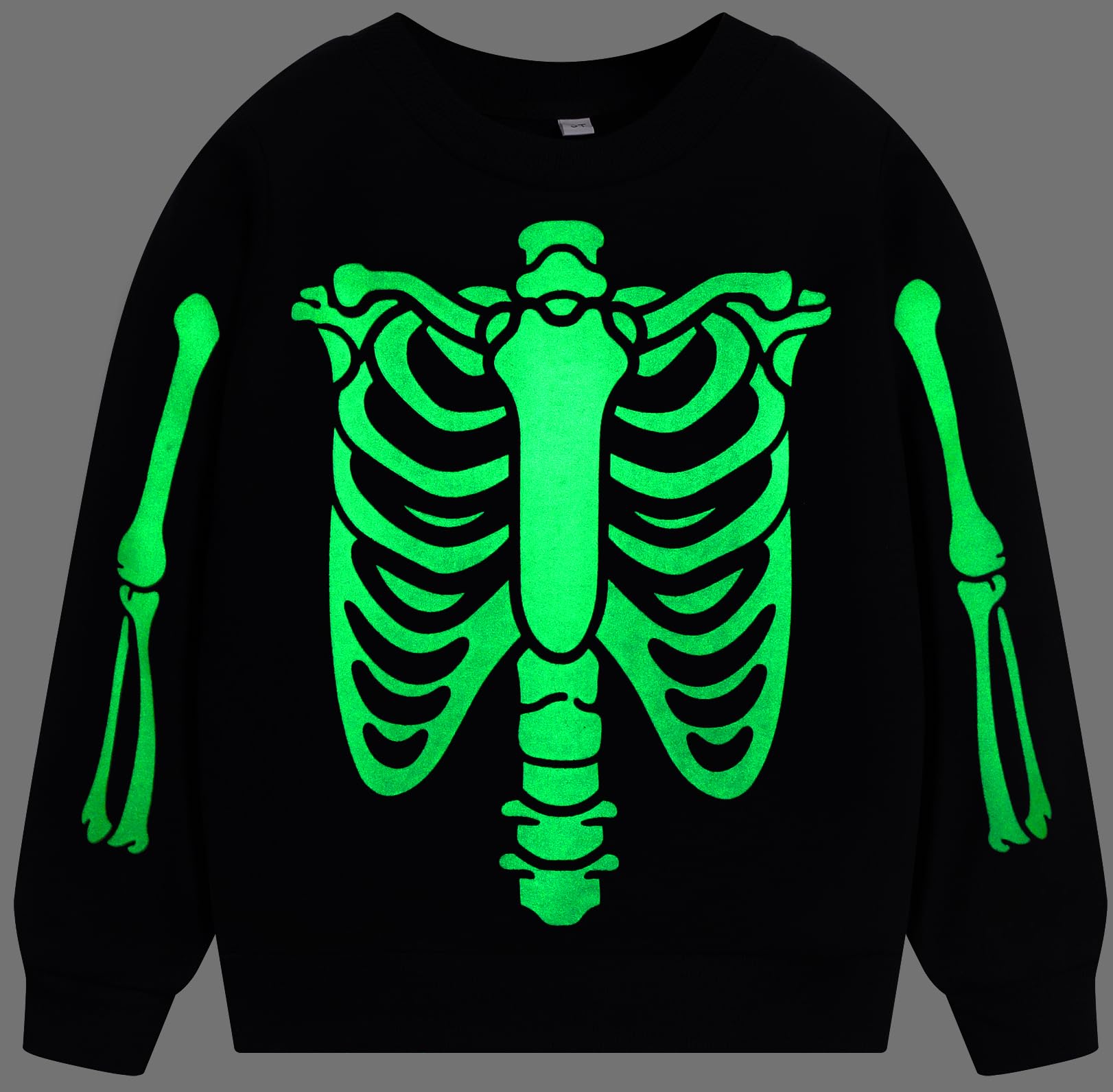 Akyzic Halloween Sweatshirt Kids Glow in The Dark Toddler Skeleton Shirt Unisex Baby Boys Pumpkin Long Sleeve Tops Halloween Outfits 2t/8365