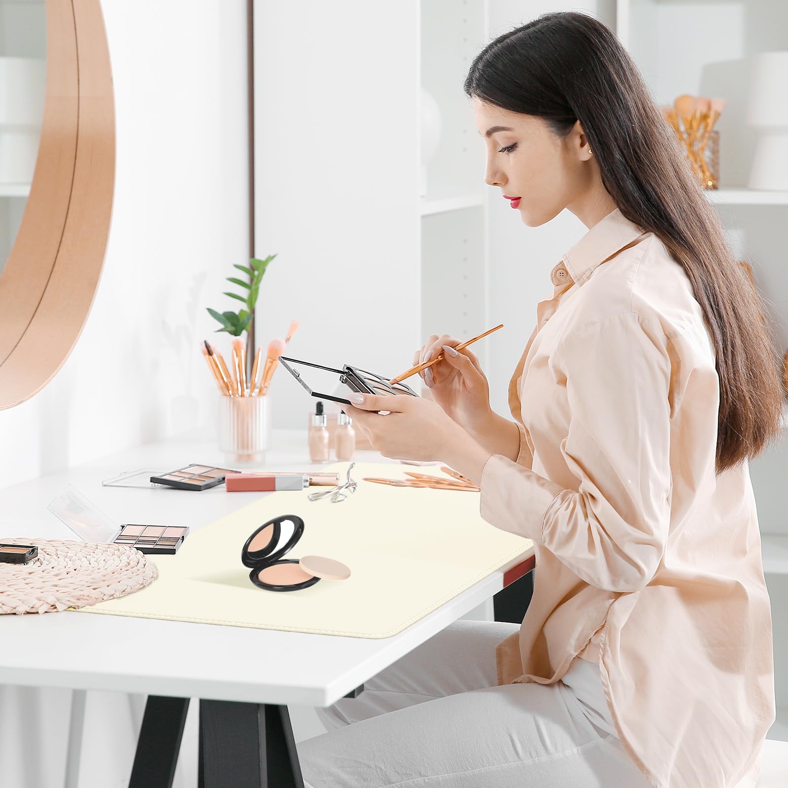 Tapis De Maquillage Pour Vanité, Protection De Bureau
