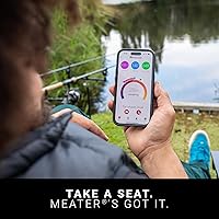 Vista 6 de MEATER Pro: Termómetro inteligente inalámbrico Bluetooth para carne digital Resistencia al calor de 1000°F Largo alcance Precisión certificada