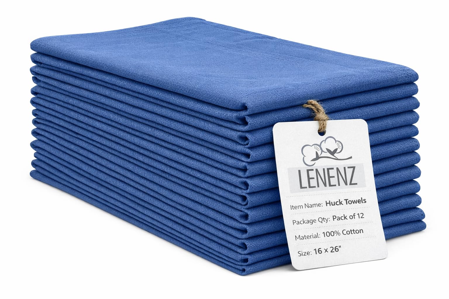 Serviettes de nettoyage en coton lot de 12 lavables vert et bleu pour la maison