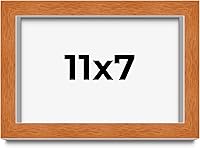 Vista 130 de Marco marrón de 18 x 24 pulgadas, marco de madera maciza de nuez de miel, ancho de moldeo de 0.875 pulgadas, profundidad de rabo de 0.875 pulgadas