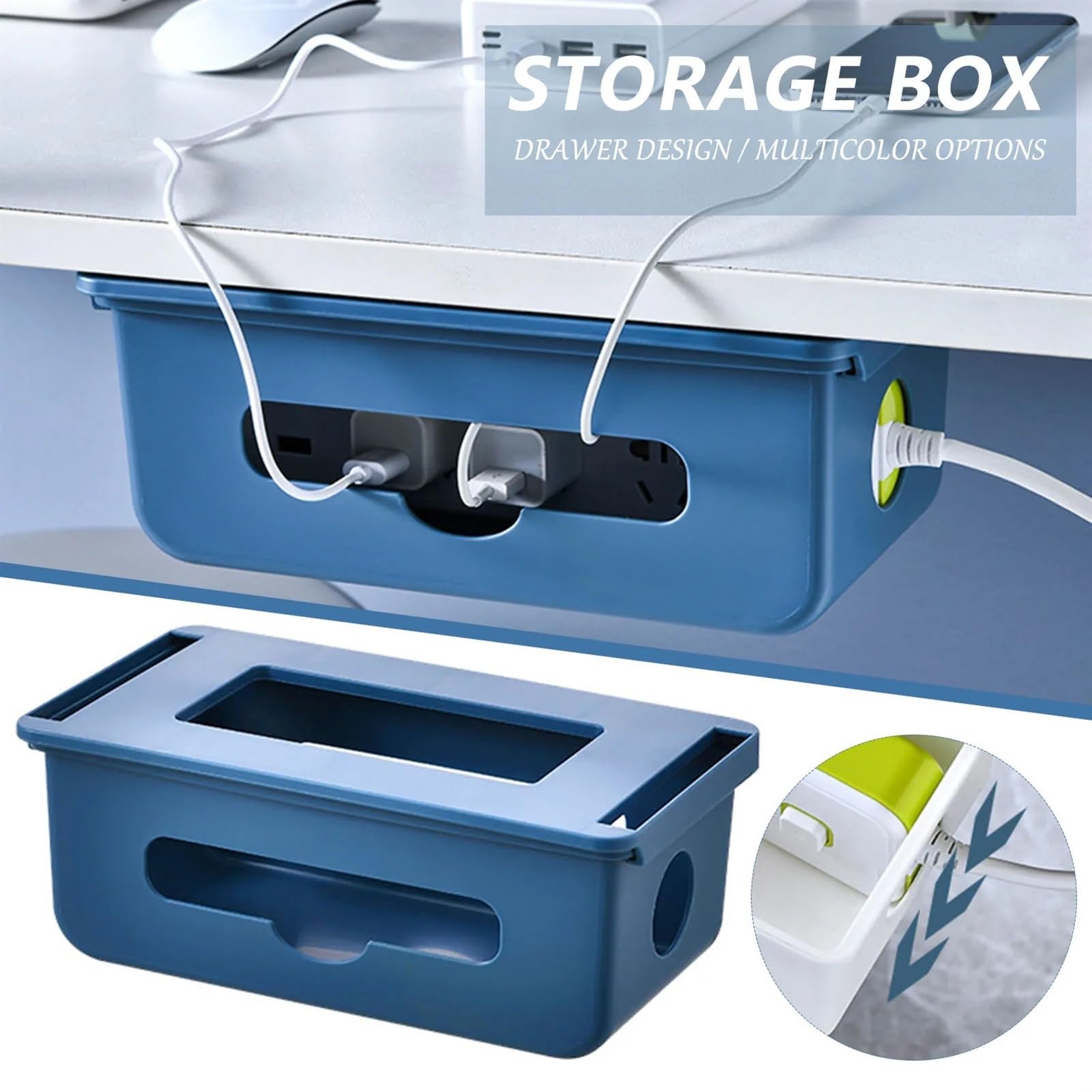 Kabelmanagementbox aus Kunststoff