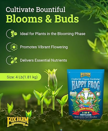 Miniatura 3 de FoxFarm Happy Frog Cavern Culture - Fertilizante orgánico para plantas con cultivo en caverna, para floración mejorada, desarrollo de brotes,
