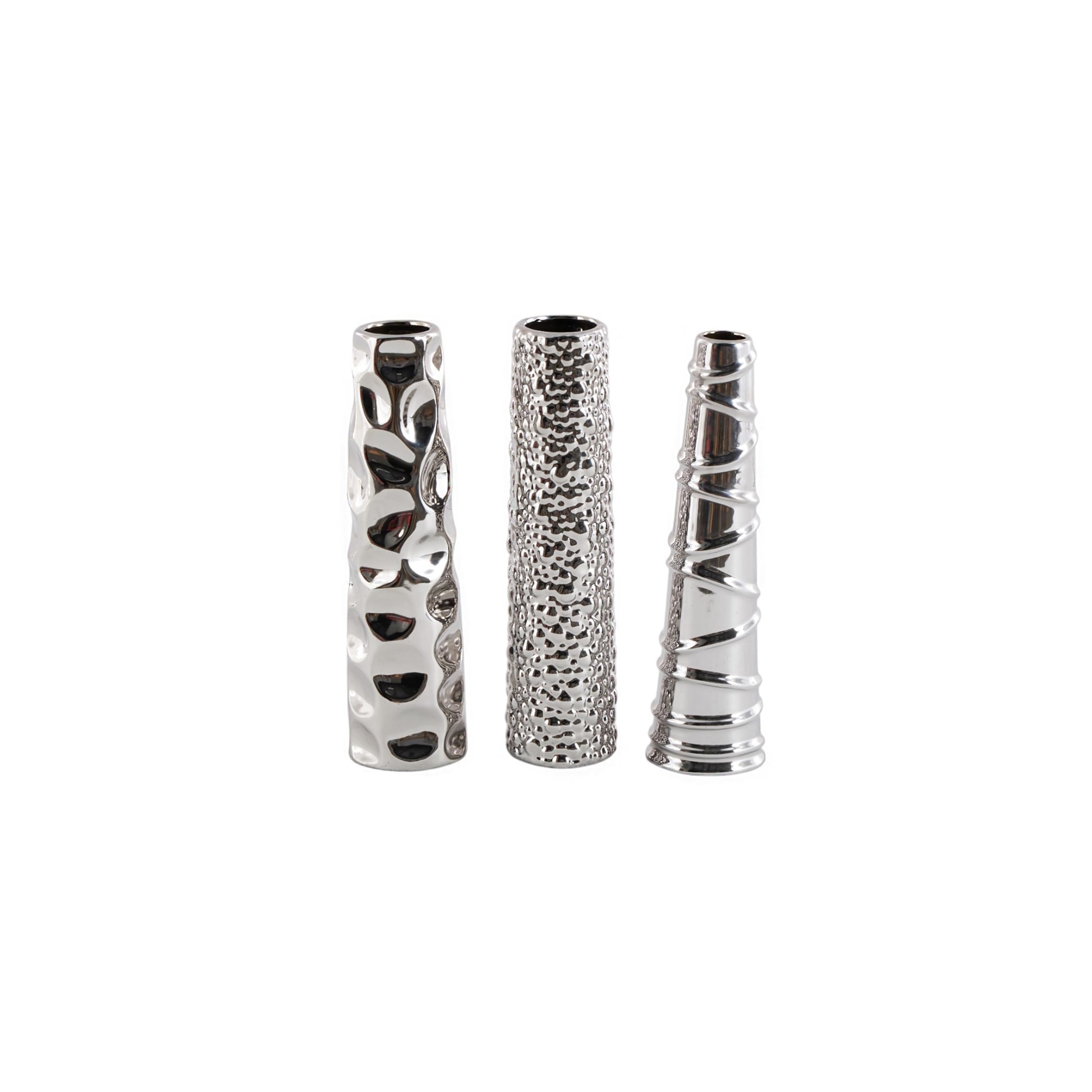 Ceramic Vase 3 Assorted 12" H, 3" W - 92553