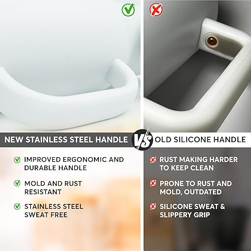 Miniatura 6 de A P Taza de viaje de acero inoxidable vaso aislado de 40 onzas con tapa, popote y asa, apto para soporte de automóvil, apto para lavavajillas,