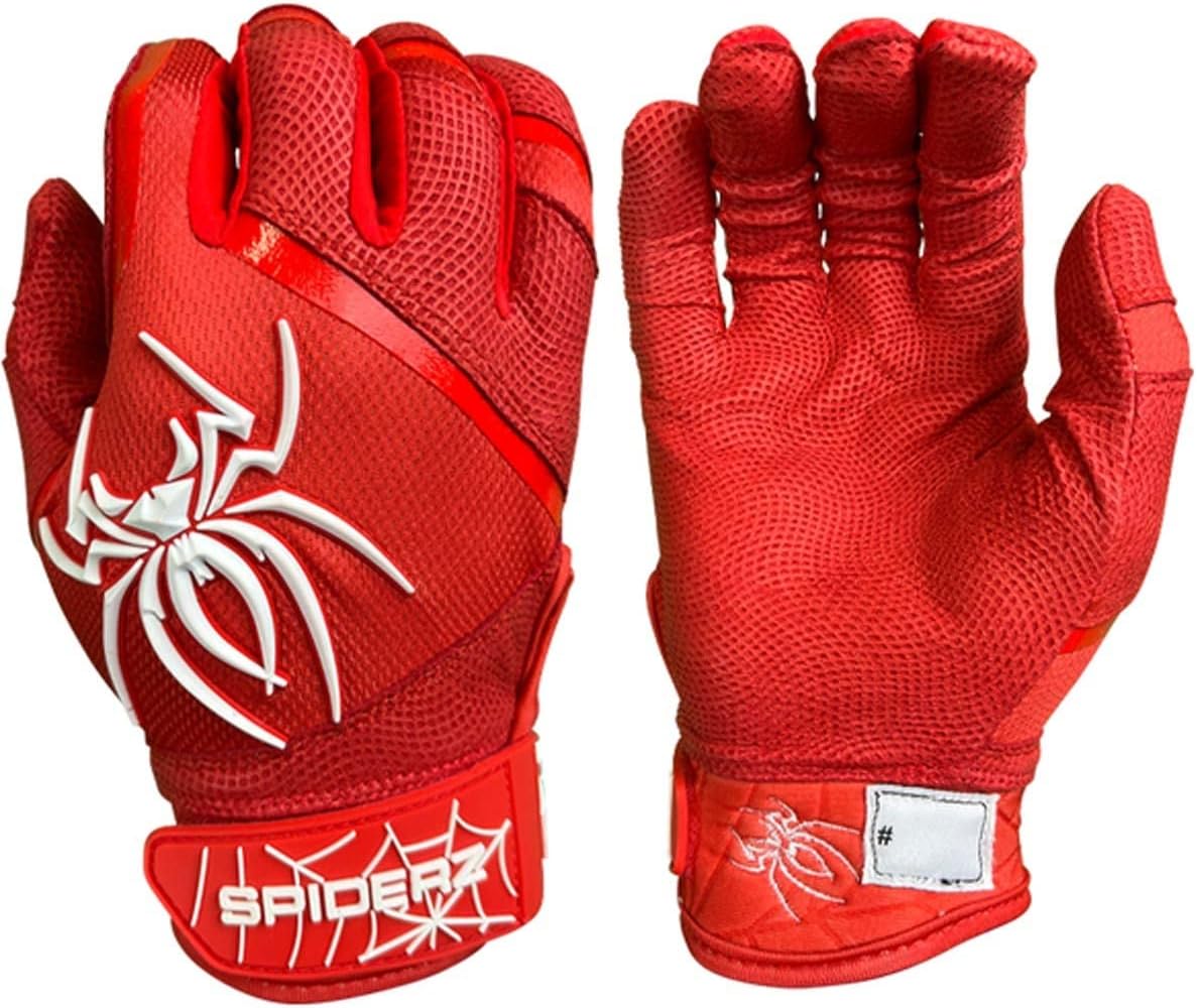 2023 Spiderz Pro Model Batting Gloves: Black/White