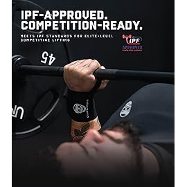 Gymreapers Weightlifting Wrist Wraps (Competition Grade) 18 Professional Quality Wrist Support with Heavy Duty Thumb Loop - Best Wrap for Powerlifting, Strength Training, Bodybuilding (Black/Black, One Size)