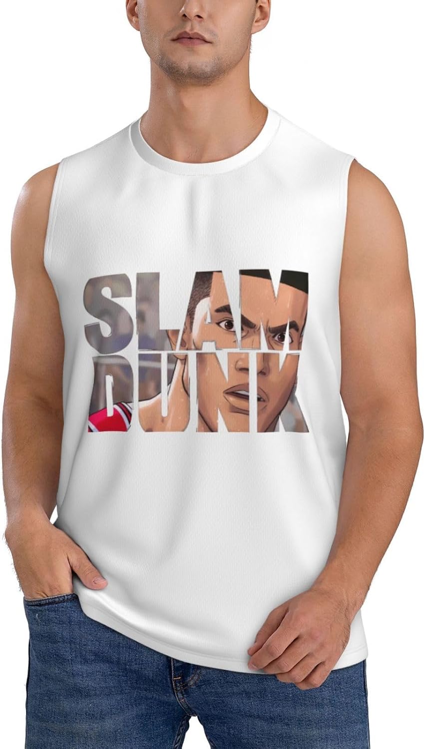 Tシャツ 肩だし 無袖 スラムダンク ノースリーブシャツ トレーニング 