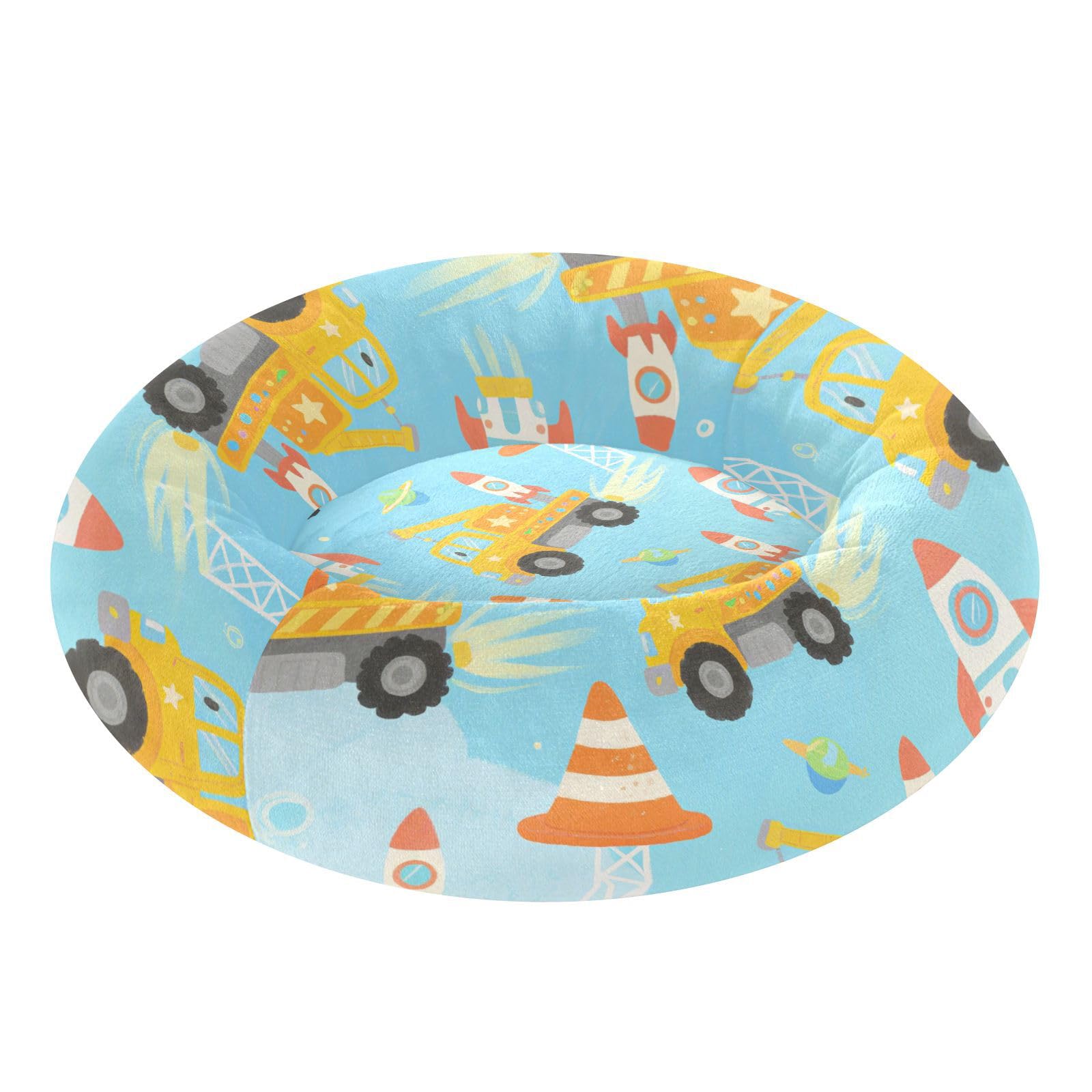 Lit antidérapant pour chat avec base stable et design voiture Taille M