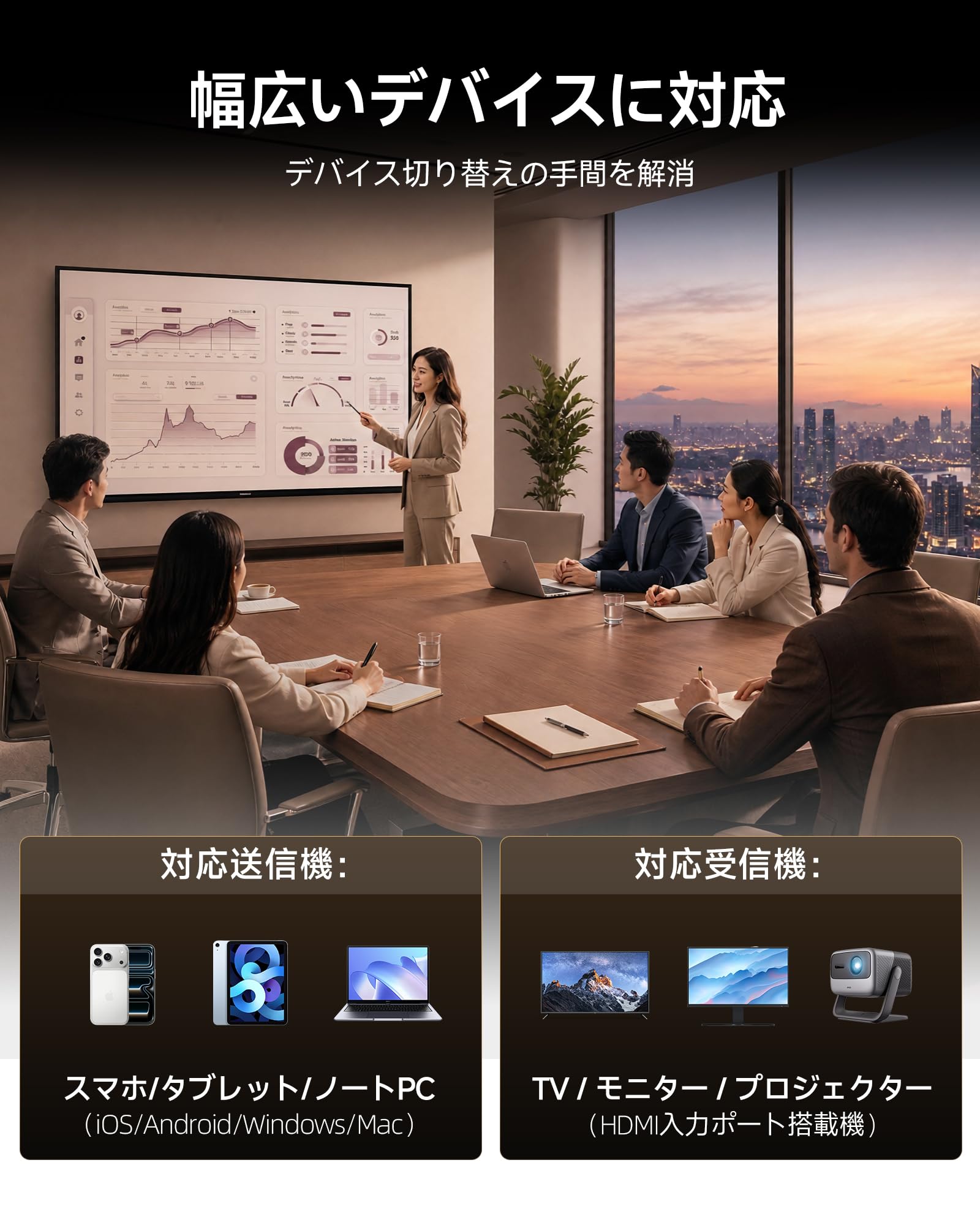 Amazon.co.jp: 【2026年新登場&2WAY接続】ワイヤレス hdmi 送受信機