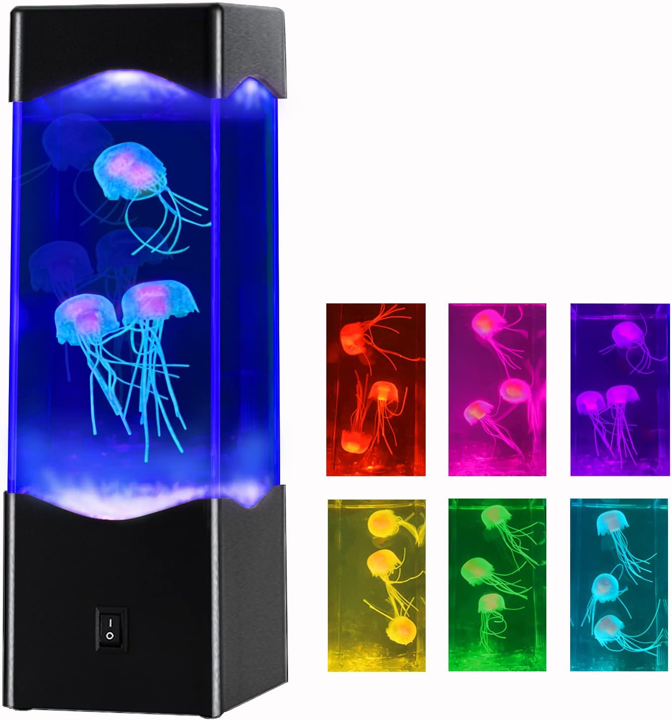 Jellyfish Lamp,Multi-Color Jellyfish Aquarium Tank Lamp,USB Powered ...