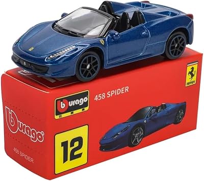 Bburago 164 Scale Ferrari Series Model Collection Race Diecast Metal Model Car 458 Spider