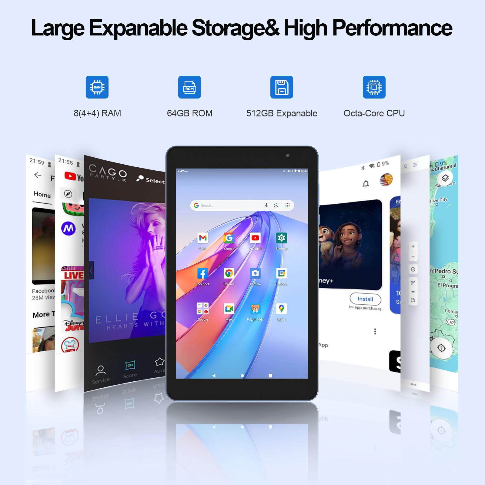 Amazon.com : PRITOM TAB8 8 inch Tablet - Android 13 Tablet, Octa