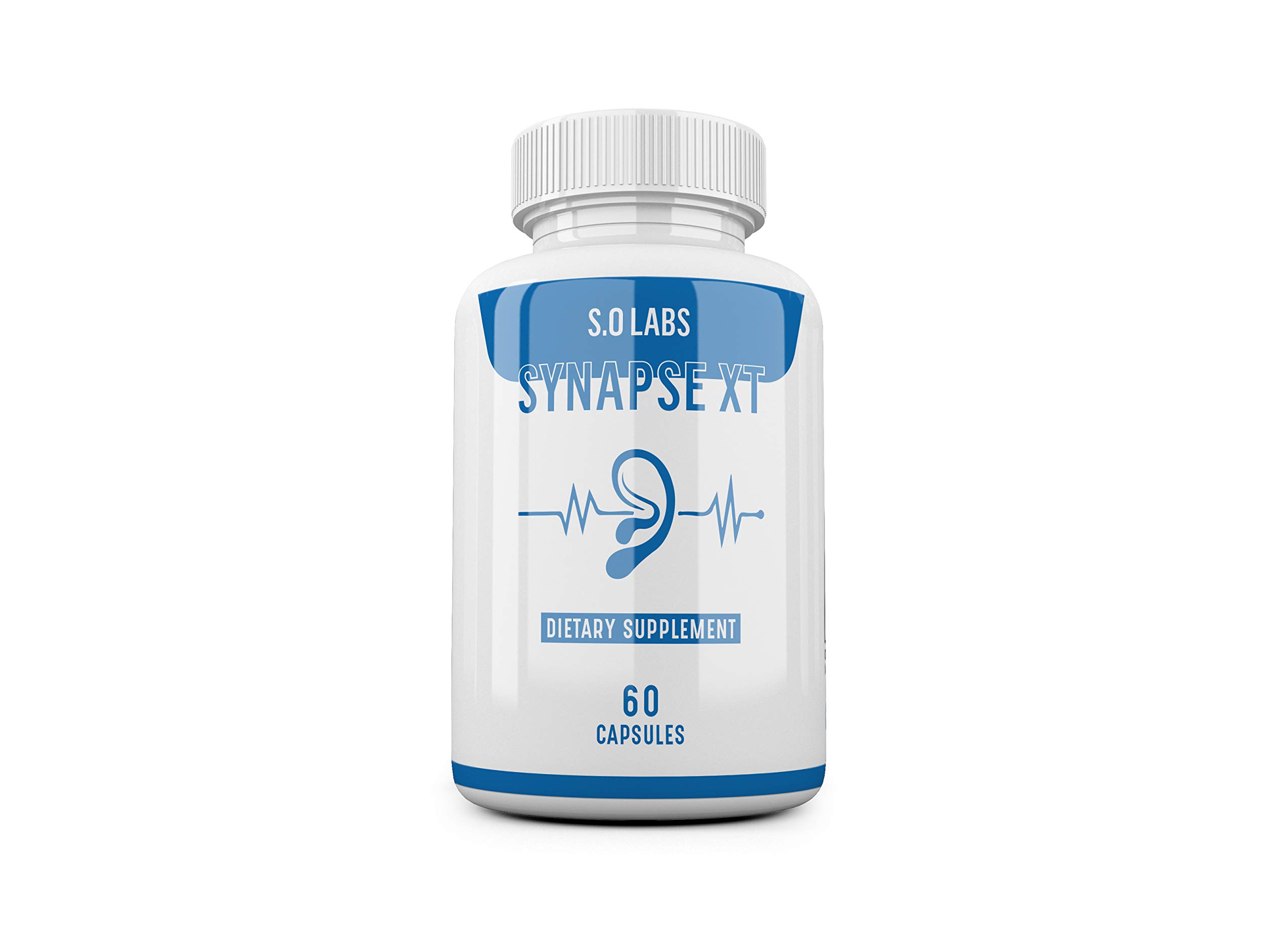Synapse XT for Tinnitus Supplement Pills, Premium Synapse XT Relief Supp Capsules (60 Capsules)