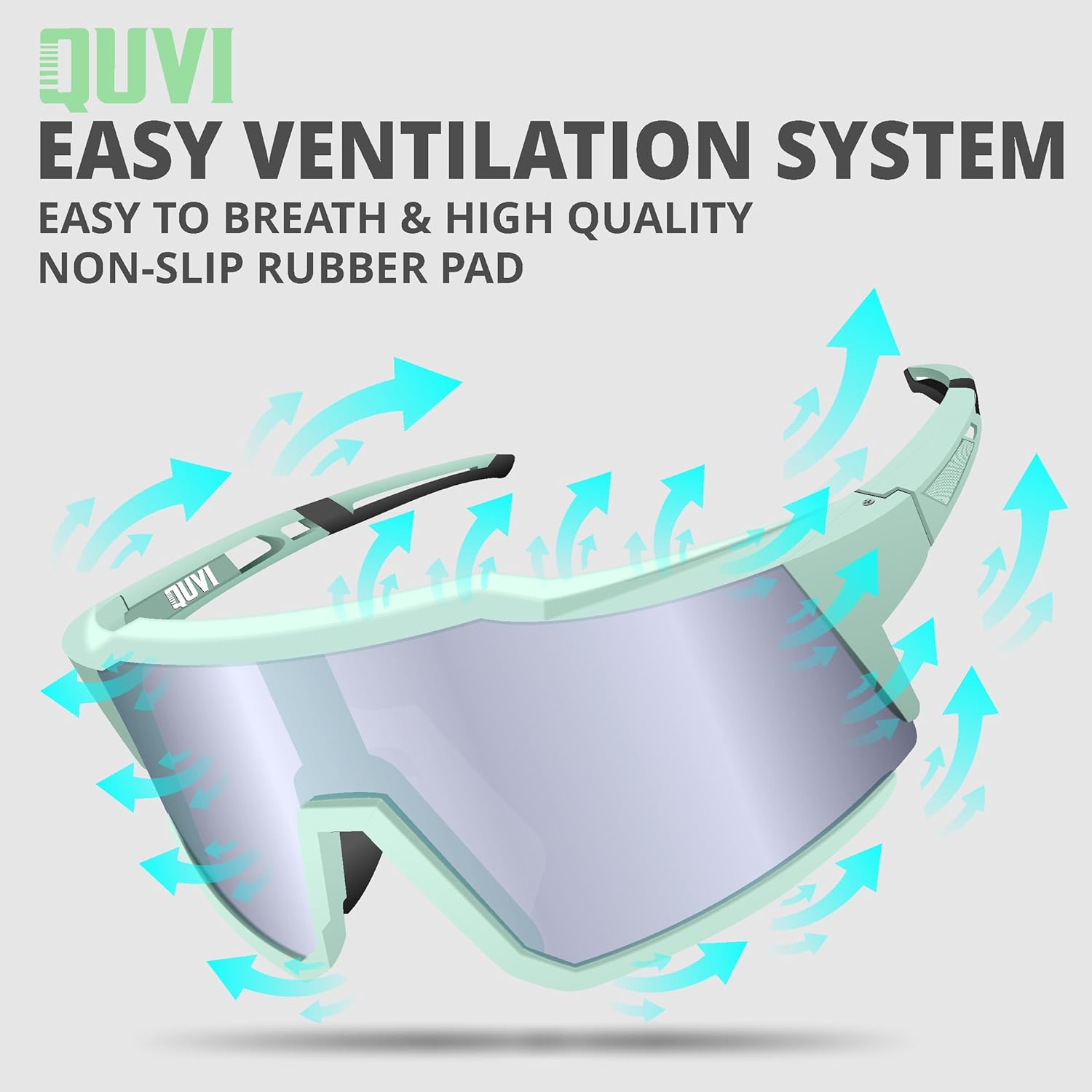 Polarized Sunglasses for Men Women Youth, UV Protection Sports Sunglasses for Hiking Cycling Running Golf Fishing - Image 3