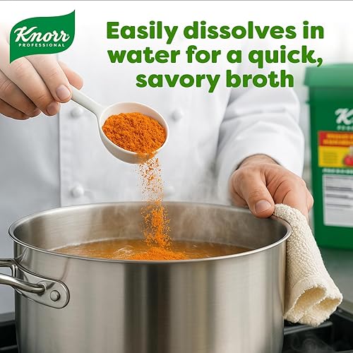 Miniatura 26 de Knorr Caldo de Polo profesional, caldo con caldo granulado de sabor a pollo como base, adobo, potenciador del sabor, comodidad estable, 0.00 oz