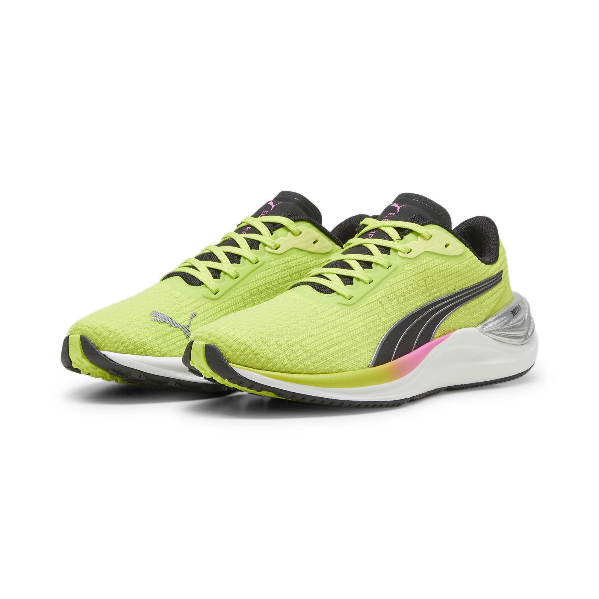 PUMA Electrify Nitro 3 WNS damskie buty do biegania szosowego, Lime Pow PUMA Black Poison Pink, 40 EU
