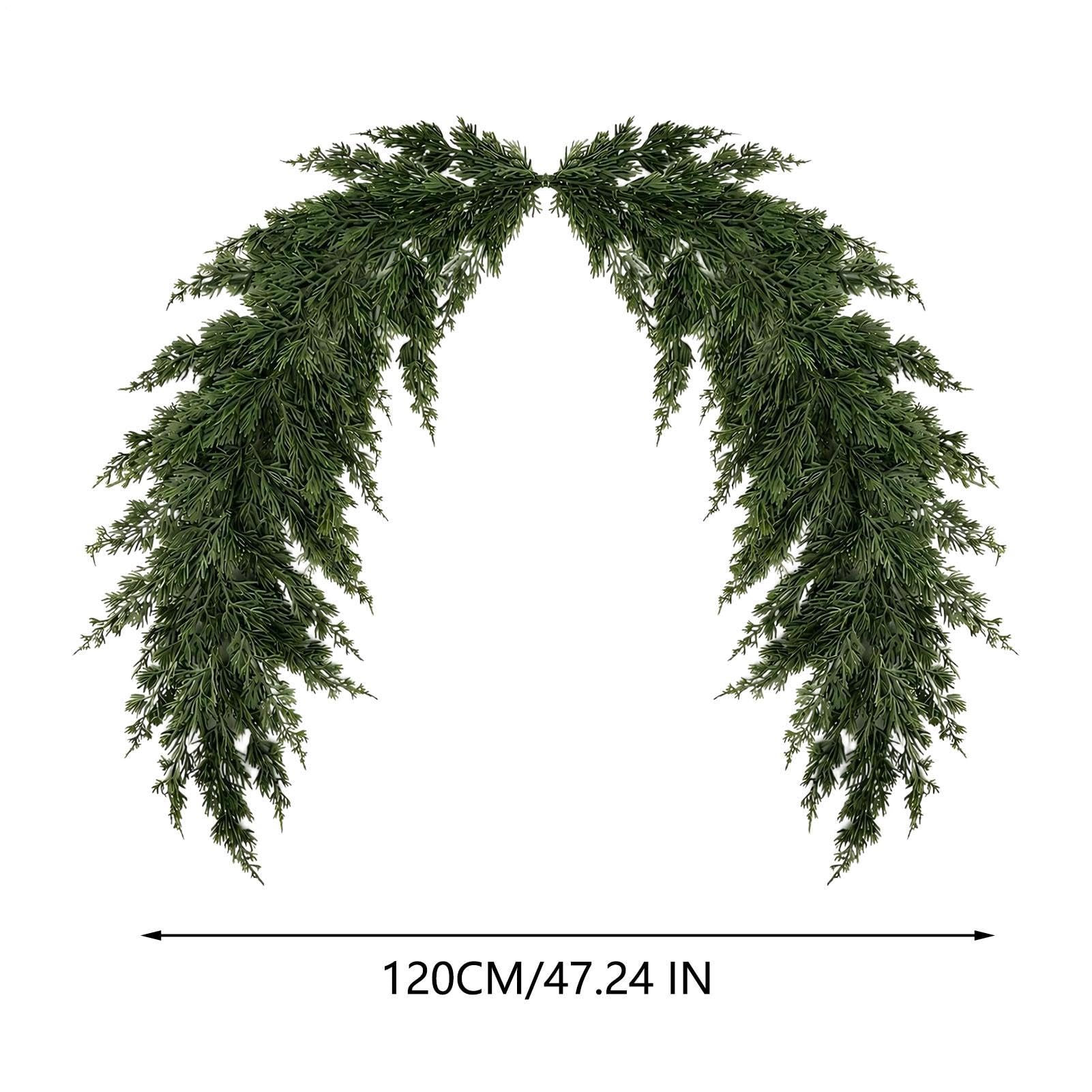 Weihnachtsgirlande Außen 119 cm Künstliche Zeder Wiederverwendbares Grün