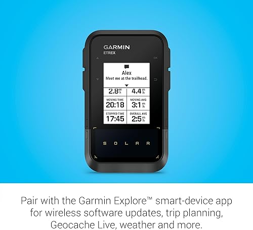 Miniatura 4 de Garmin eTrex Solar, navegador de mano GPS, duración ilimitada de la batería, resistente al agua