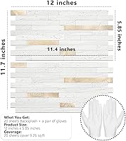 Vista 7 de STICKGOO 20 Hojas de Azulejos Despegables y Adhesivos para Salpicadero, Azulejos Adhesivos para Salpicadero de Cocina y Baño, Aspecto de Arenisca