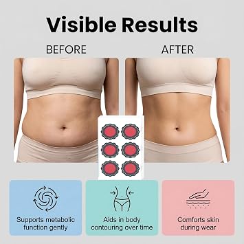 Slimming Patch, Pack of 30 Metabalance Patch, Slimming Patch, Gentle Soothing, Plasters for Stomach & Waist (Pack of 1)