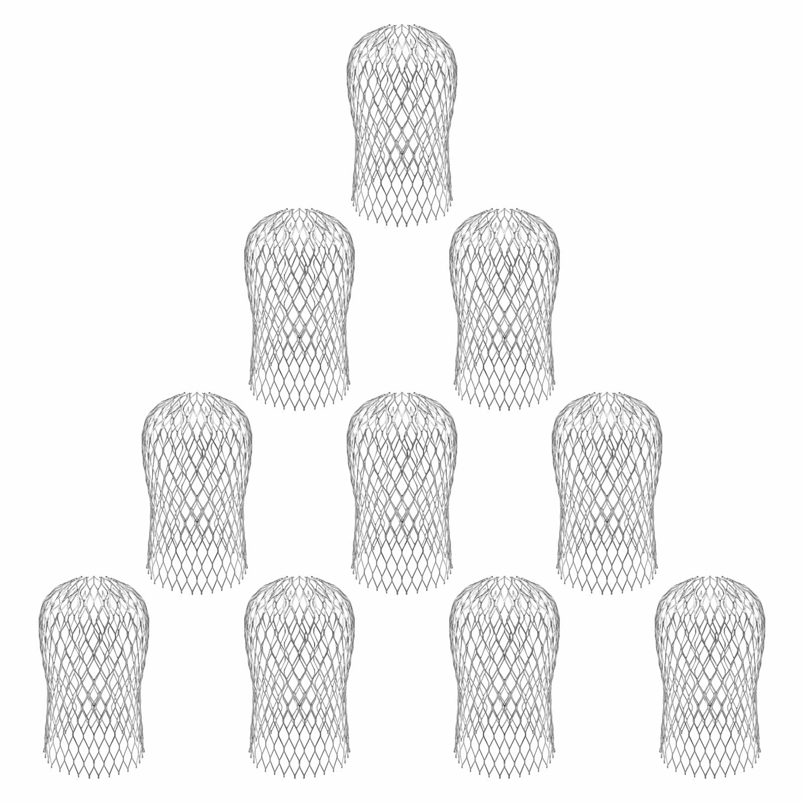 Fyjbnh10 Pack Gutter Guards - 3.5 Inch Gutter Downspout Guard, Expandable Aluminium Filter Strainers for Blocking Leaves and Debris, Gutter Strainer Protectors