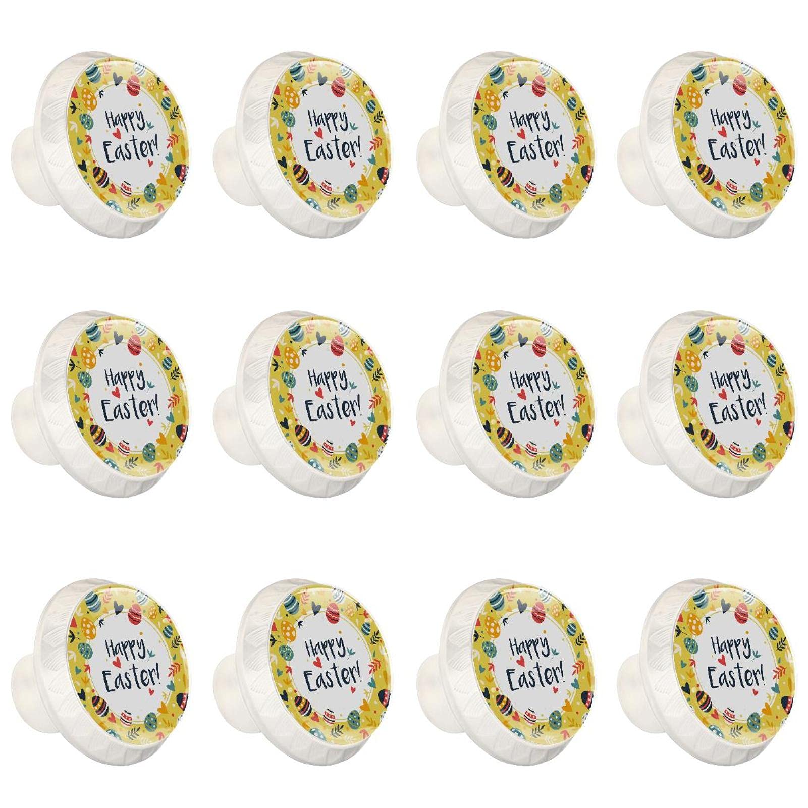 Boutons de cuisine oeuf de Pâques jaune pour égayer vos meubles et placards de cuisine