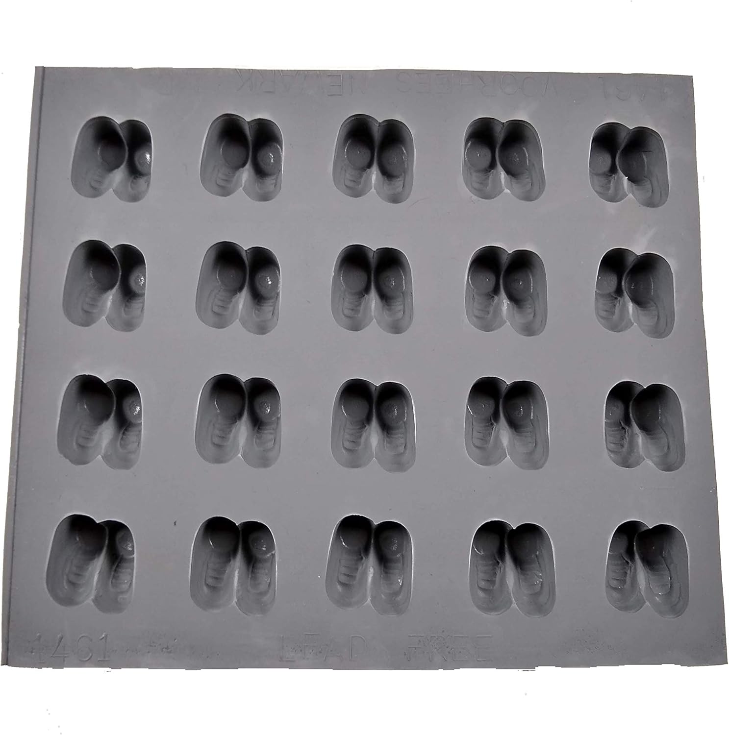 Baby Booties Rubber Candy Mold - 20 Cavity