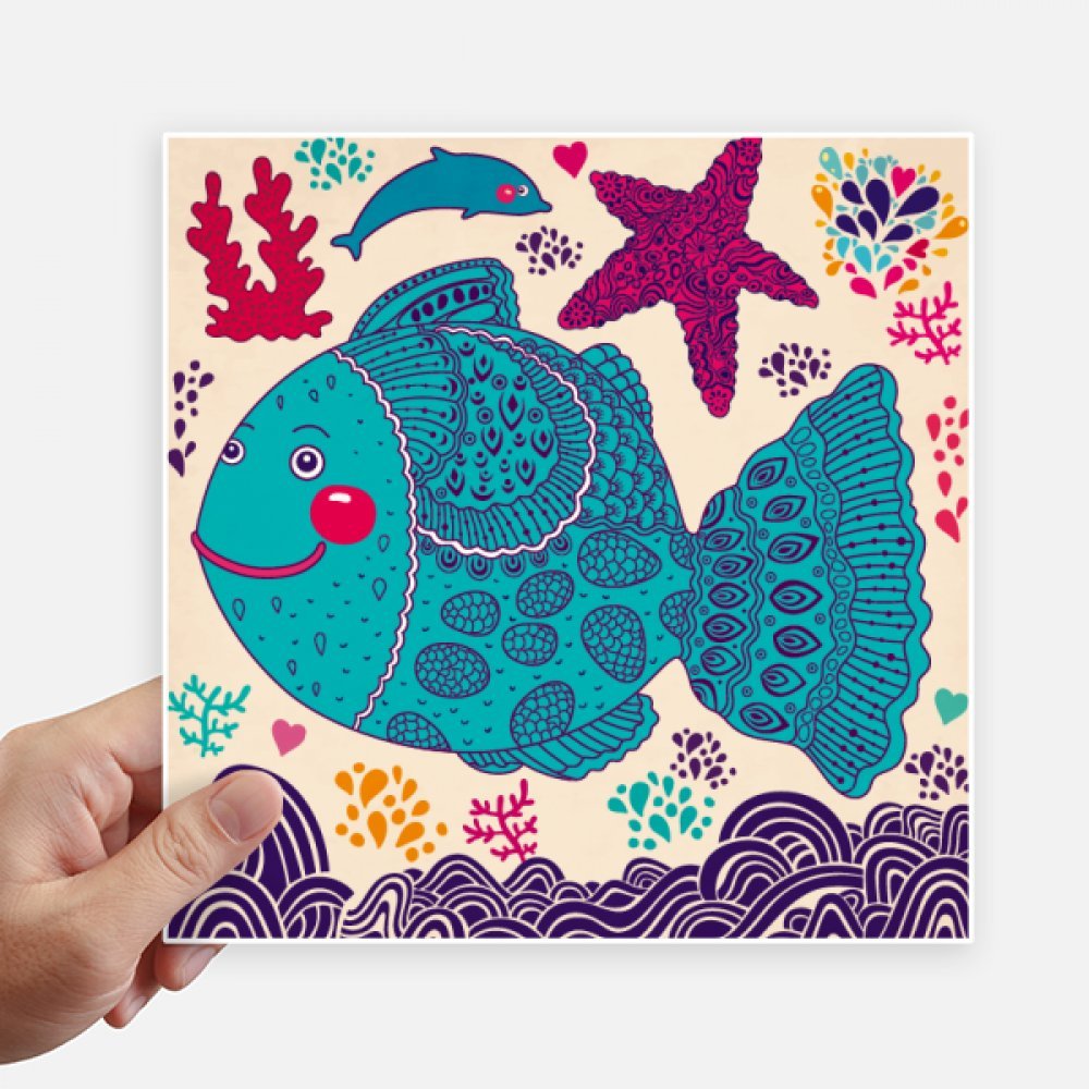 Sticker poissons de mer et coraux pour personnaliser votre ordinateur et valise