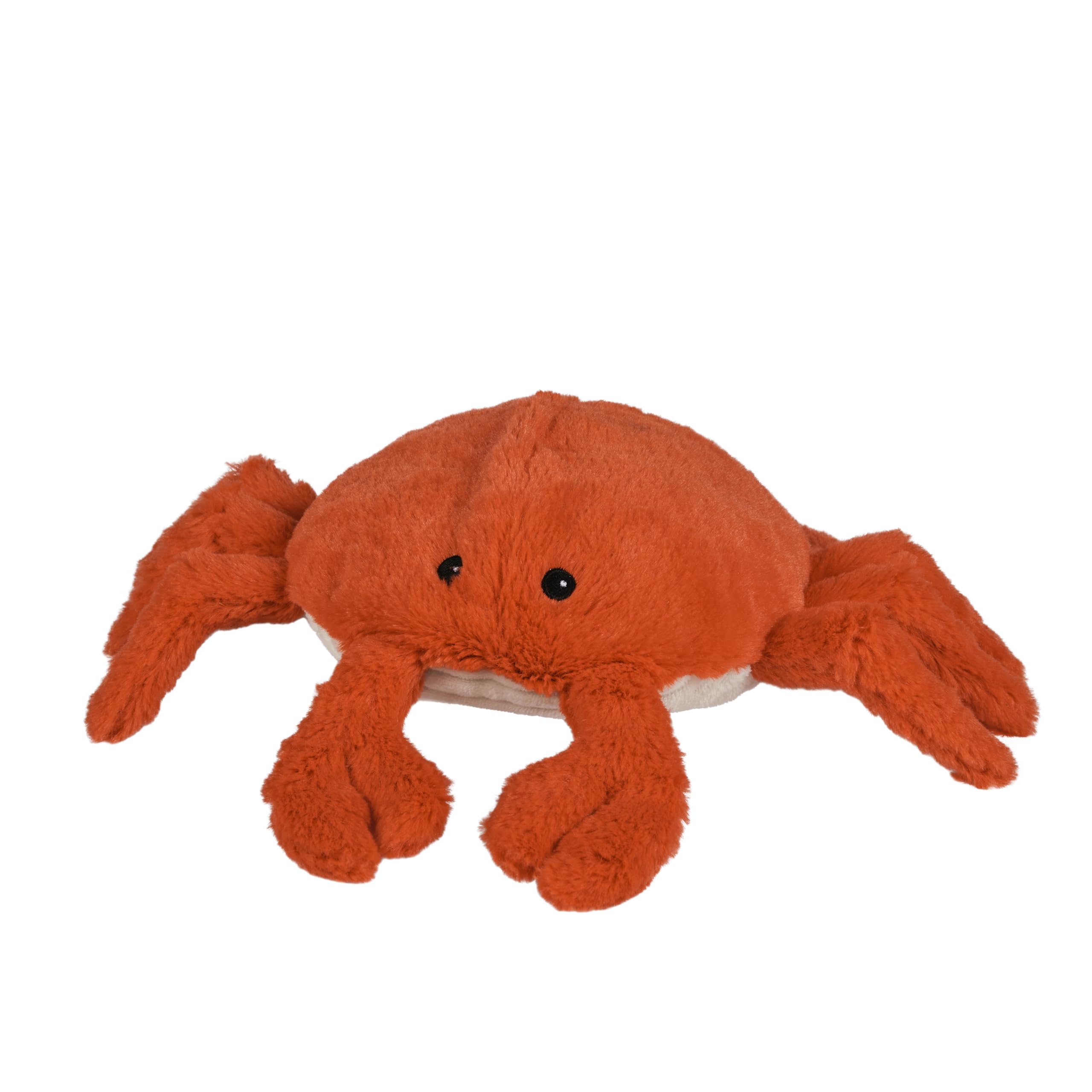 Warmies plush crab microwave weighted teddy with French lavender fragrance, hot or cold for cool relaxation and warm relief